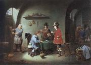David Teniers gambling scene at an lnn oil painting artist